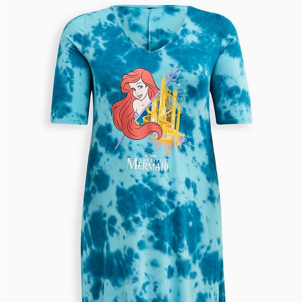 ❤️NWT TORRID DRESS - DISNEY PRINCESS ARIEL - LITTLE MERMAID - PLUS SIZE 2X - Picture 10 of 12